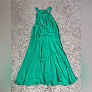 Express Shamrock Green Sleeveless Green Halter Swing Women’s Dress Size 12
